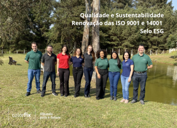 Colorfix reforça compromisso com qualidade e sustentabilidade ao renovar certificações ISO e ESG